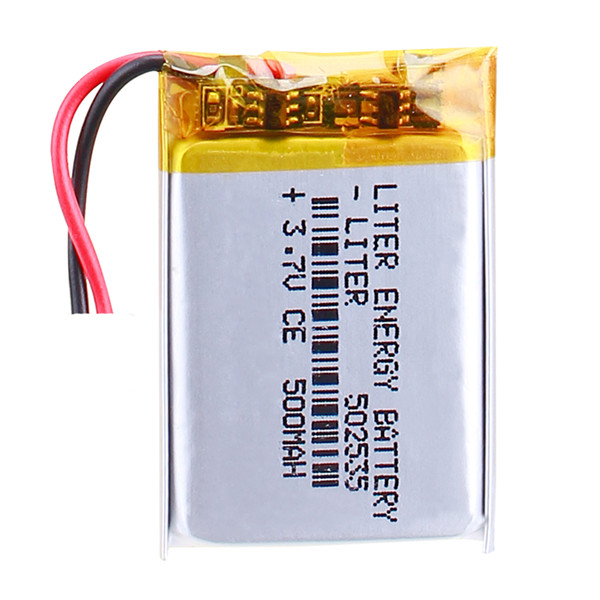 500mAh LiPo Battery 3.7V 502535 1.85Wh